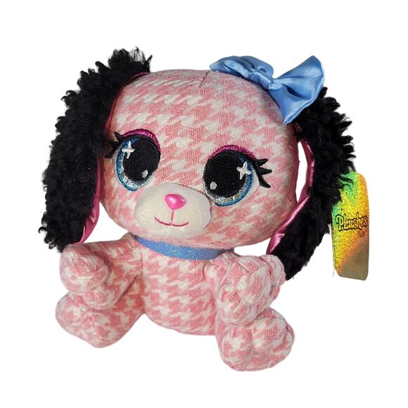 GUND P.Lushes Pets Cala Basset Hound Plush Pink Bow 6" Stuffed Animal Stuffie - Picture 2 of 16